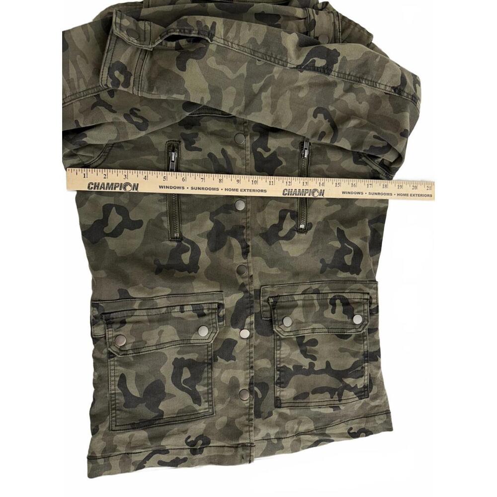 Gianni Bini Women's XS Camouflage Utility Jacket Military Fall Layering Casual - Picture 8 of 11